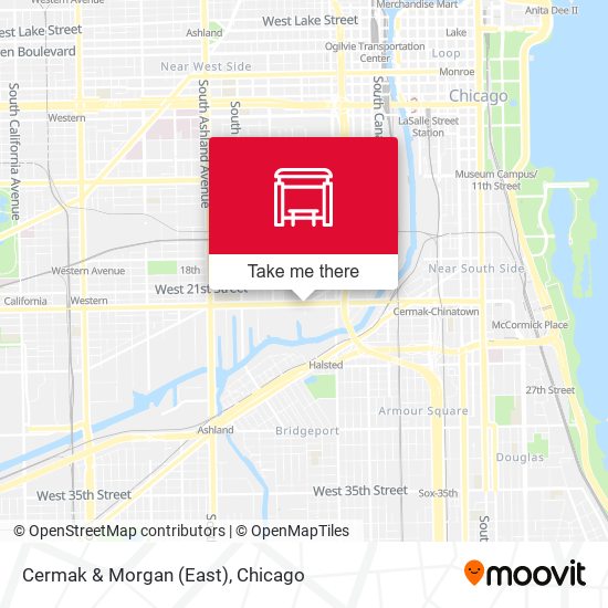 Cermak & Morgan (East) map