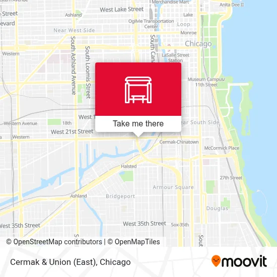Cermak & Union (East) map