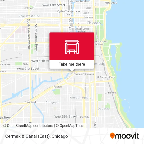 Cermak & Canal (East) map