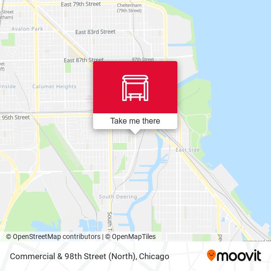 Commercial & 98th Street (North) map