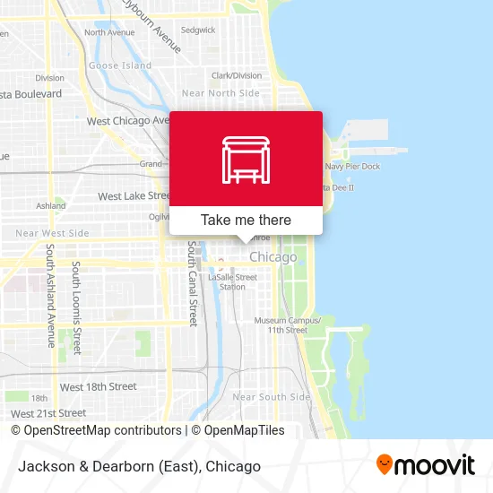 Jackson & Dearborn (East) map