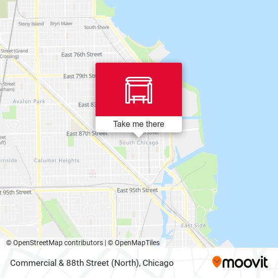 Commercial & 88th Street (North) map