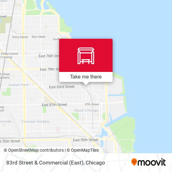 83rd Street & Commercial (East) map