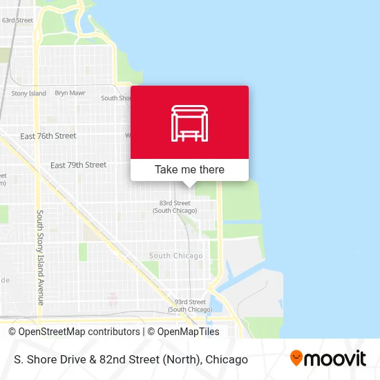 S. Shore Drive & 82nd Street (North) map