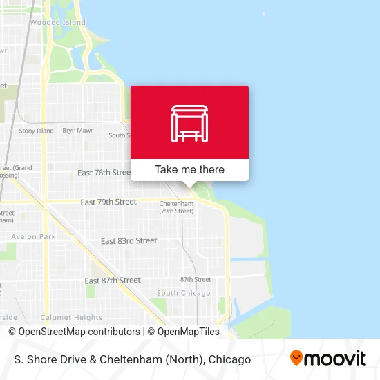 S. Shore Drive & Cheltenham (North) map