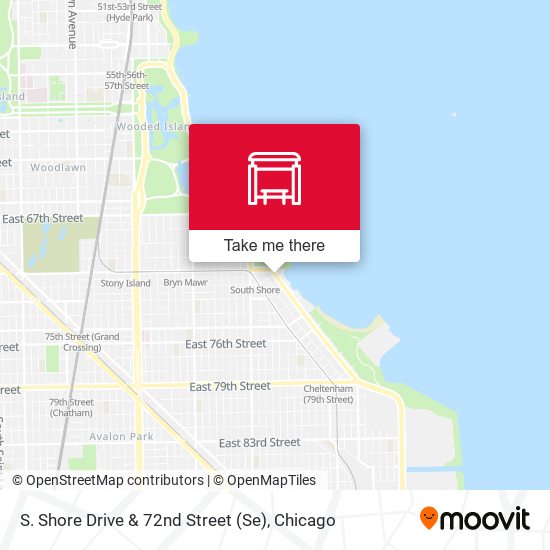 S. Shore Drive & 72nd Street (Se) map