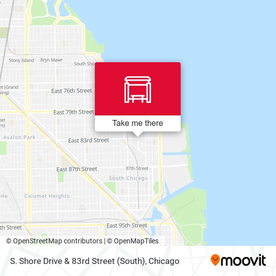 S. Shore Drive & 83rd Street (South) map