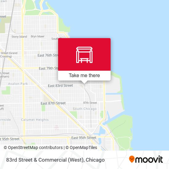 83rd Street & Commercial (West) map