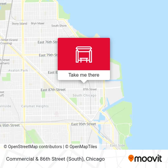 Commercial & 86th Street (South) map
