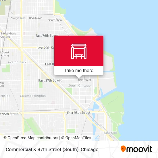 Commercial & 87th Street (South) map