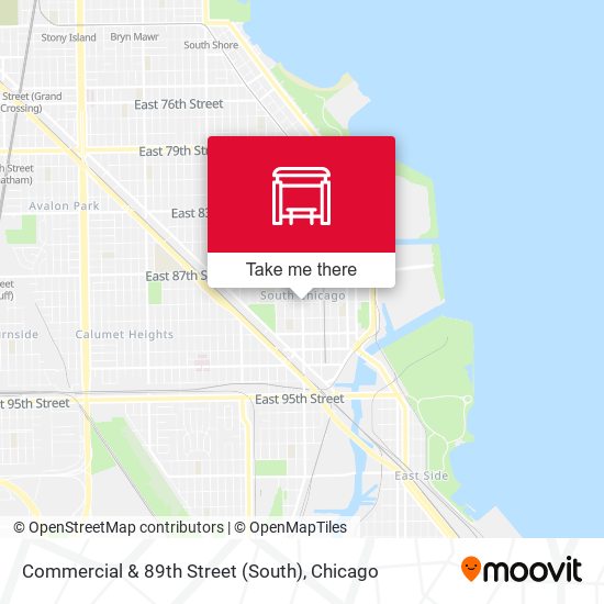 Commercial & 89th Street (South) map