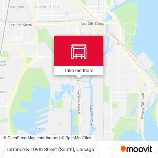 Torrence & 109th Street (South) map