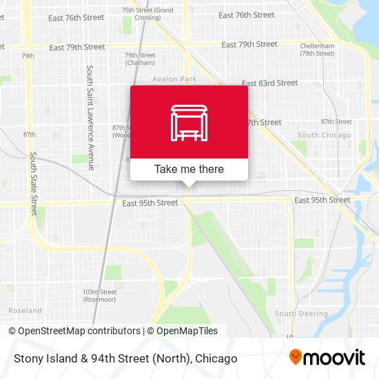 Stony Island & 94th Street (North) map