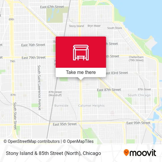 Stony Island & 85th Street (North) map