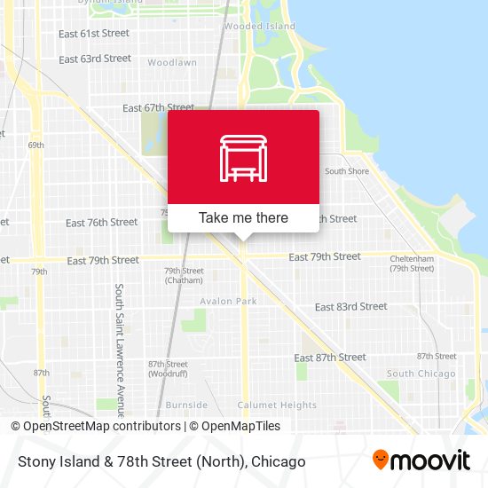 Stony Island & 78th Street (North) map