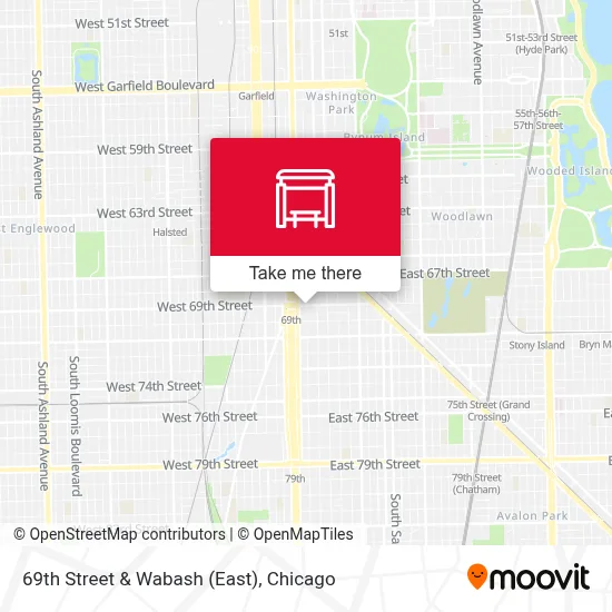 69th Street & Wabash (East) map