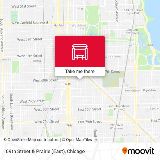 69th Street & Prairie (East) map