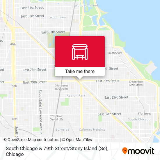 South Chicago & 79th Street / Stony Island (Se) map