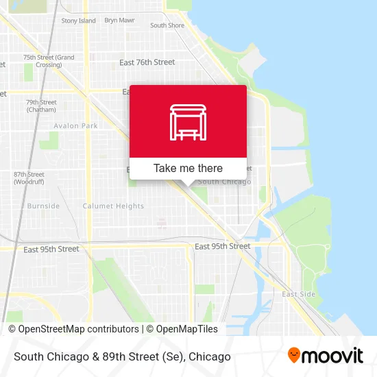 South Chicago & 89th Street (Se) map