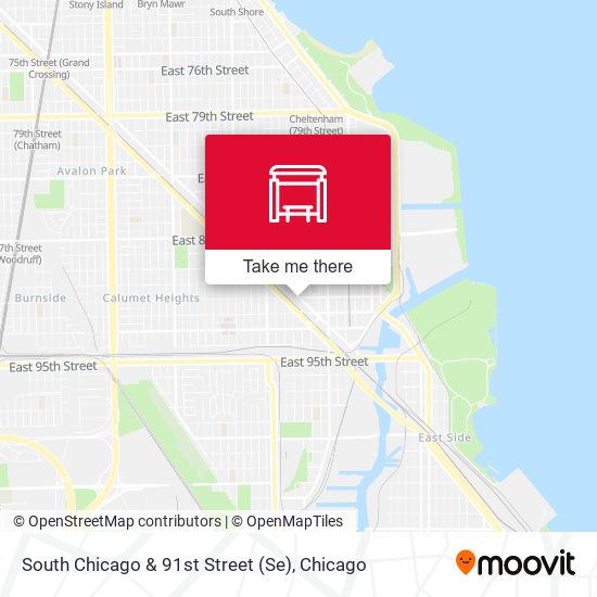 Mapa de South Chicago & 91st Street (Se)