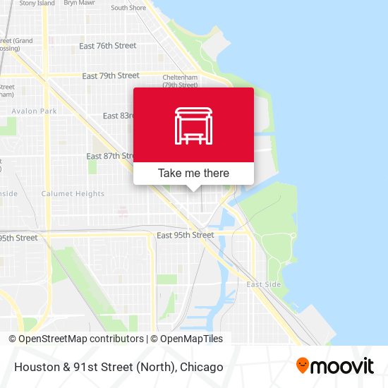 Houston & 91st Street (North) map