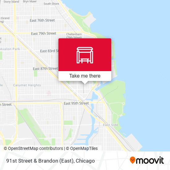 91st Street & Brandon (East) map