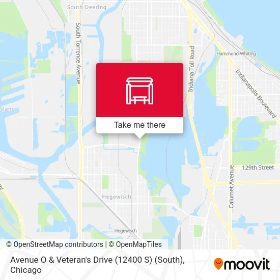 Avenue O & Veteran's Drive (12400 S) (South) map