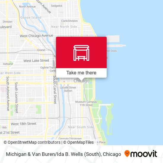 Michigan & Van Buren / Ida B. Wells (South) map