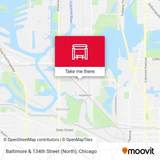 Baltimore & 134th Street (North) map