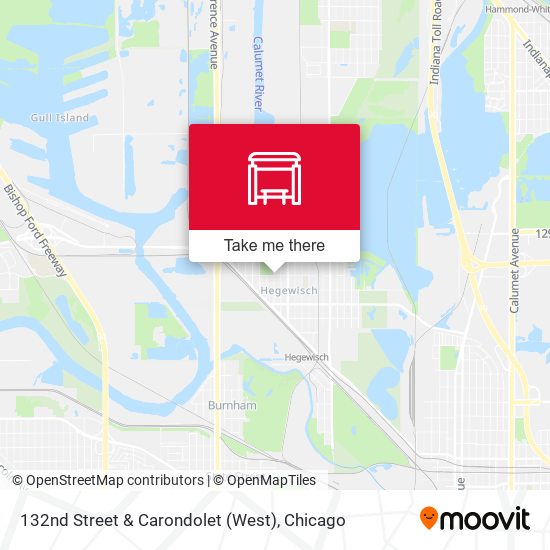 132nd Street & Carondolet (West) map