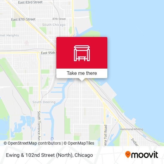 Ewing & 102nd Street (North) map