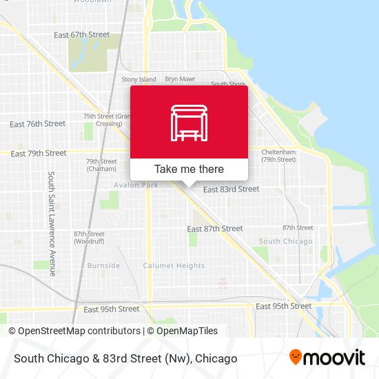 South Chicago & 83rd Street (Nw) map