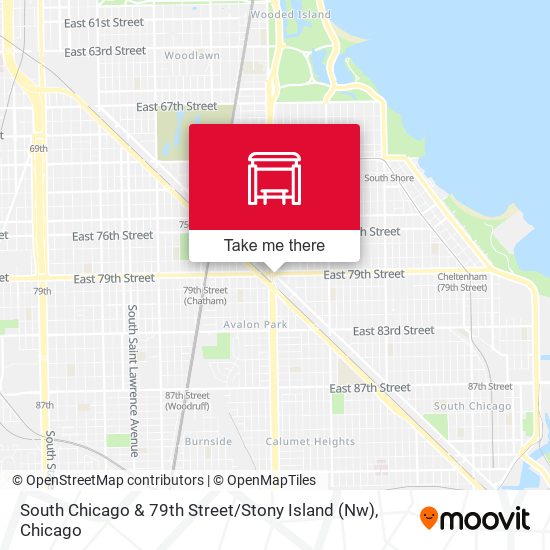 Mapa de South Chicago & 79th Street / Stony Island (Nw)