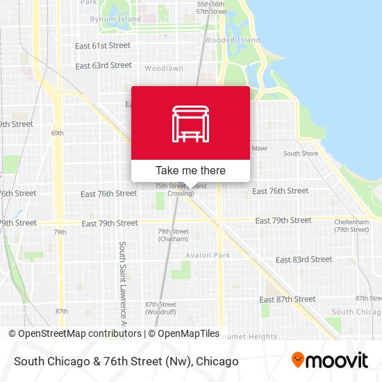 South Chicago & 76th Street (Nw) map