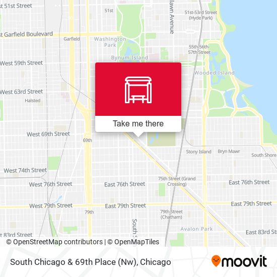 South Chicago & 69th Place (Nw) map