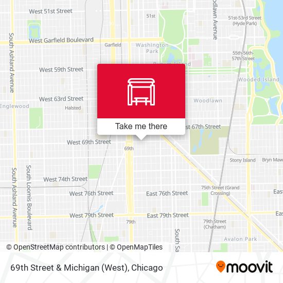 69th Street & Michigan (West) map