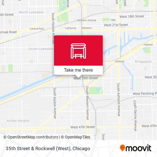 35th Street & Rockwell (West) map