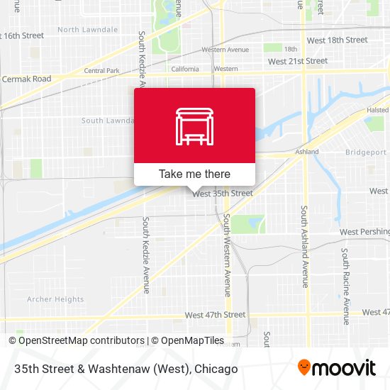 35th Street & Washtenaw (West) map