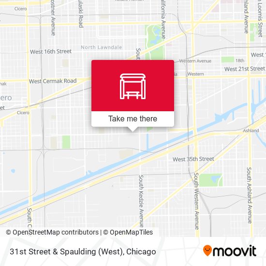 31st Street & Spaulding (West) map