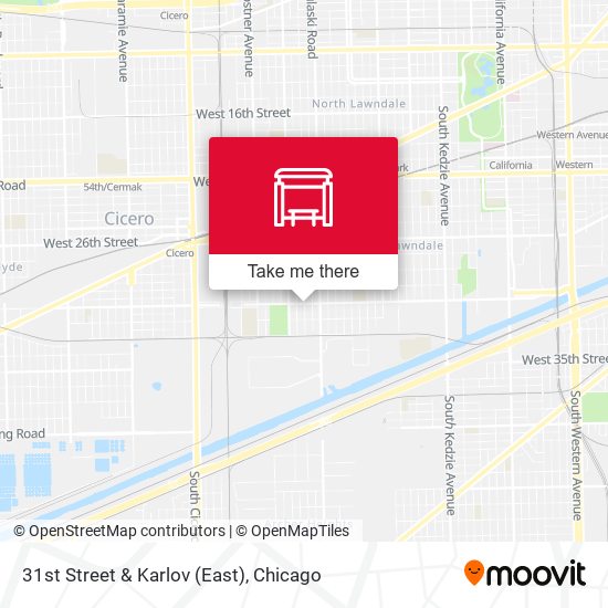 31st Street & Karlov (East) map