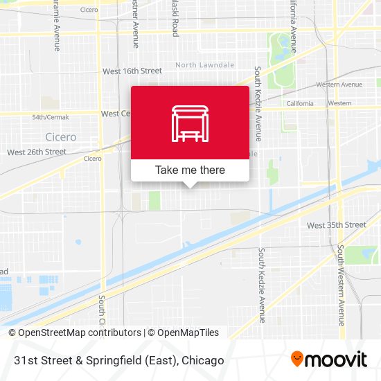 31st Street & Springfield (East) map