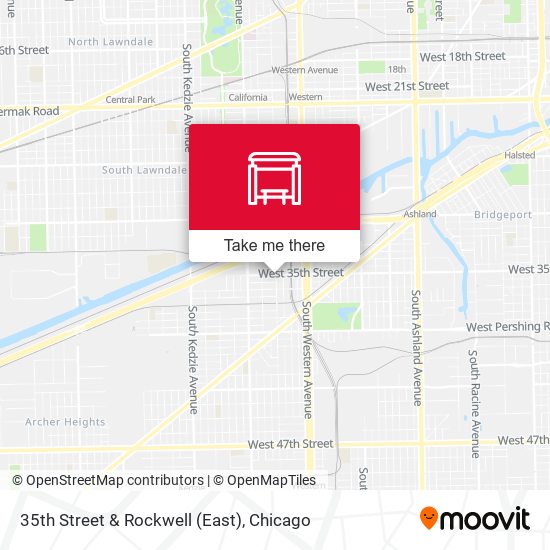 35th Street & Rockwell (East) map