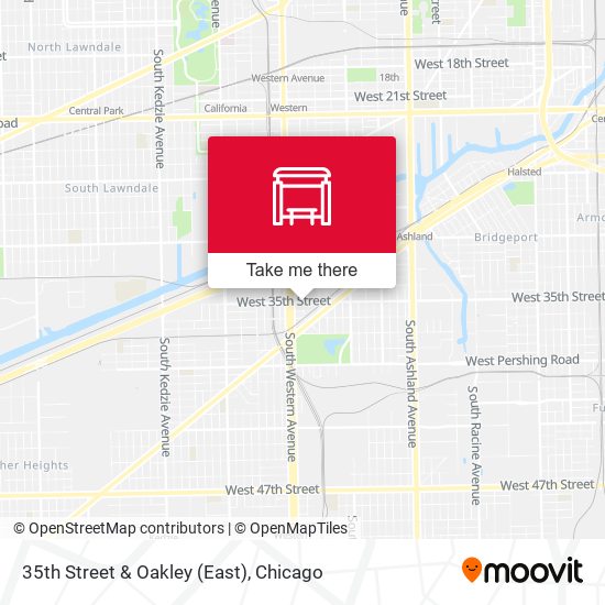 35th Street & Oakley (East) map