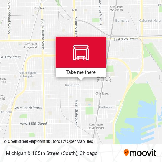 Michigan & 105th Street (South) map