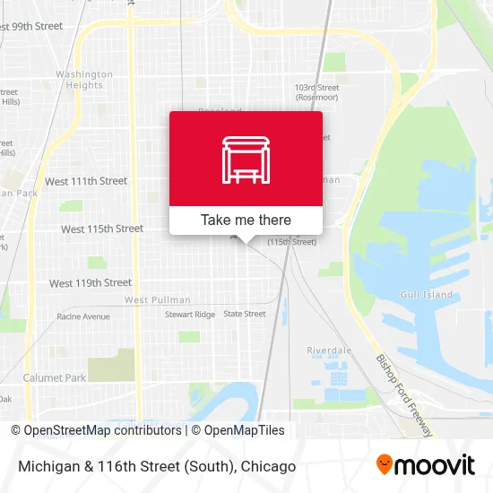 Michigan & 116th Street (South) map