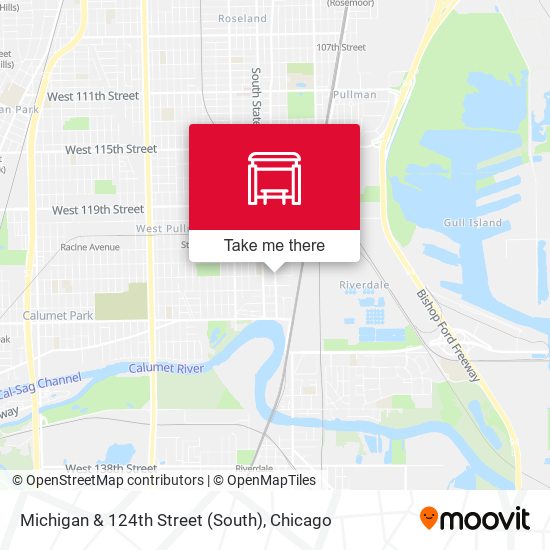 Michigan & 124th Street (South) map