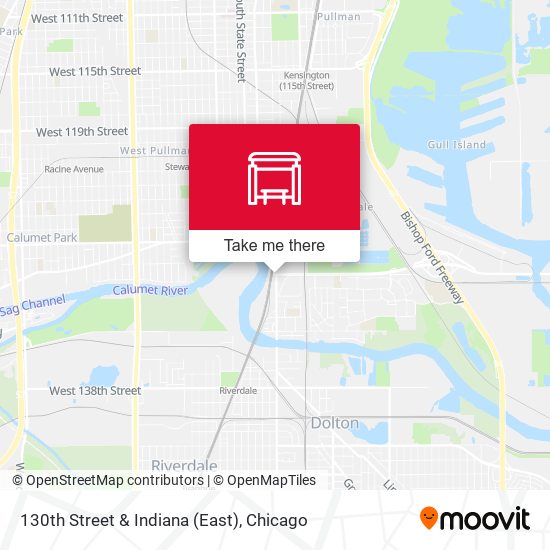 130th Street & Indiana (East) map