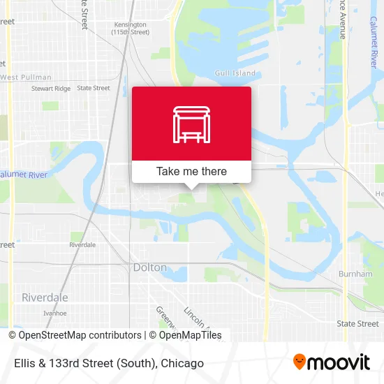 Ellis & 133rd Street (South) map