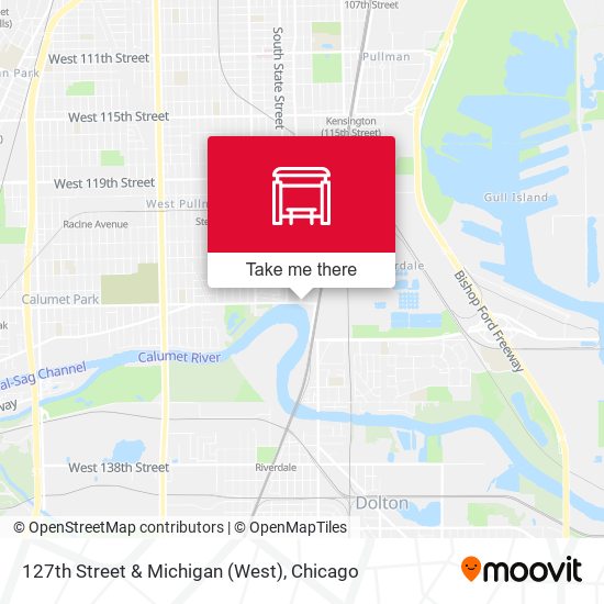 127th Street & Michigan (West) map