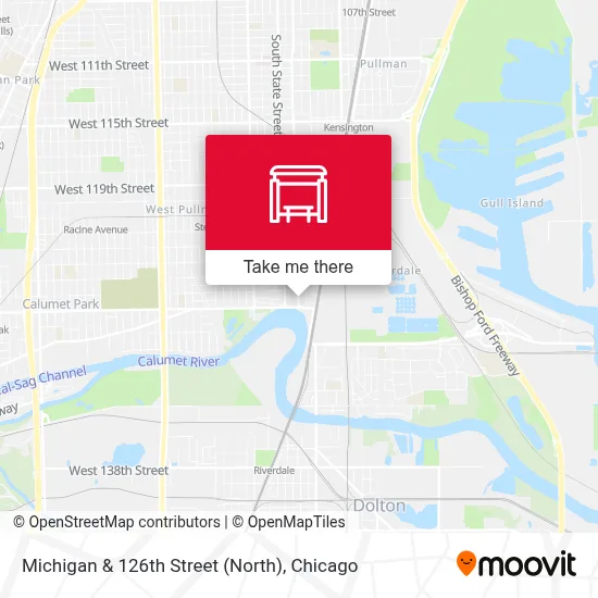 Michigan & 126th Street (North) map